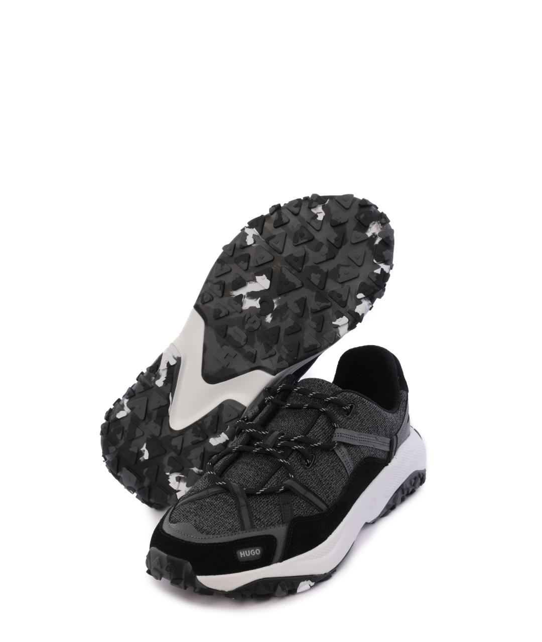 HUGO Черные высокие кроссовки / кеды, фото 4