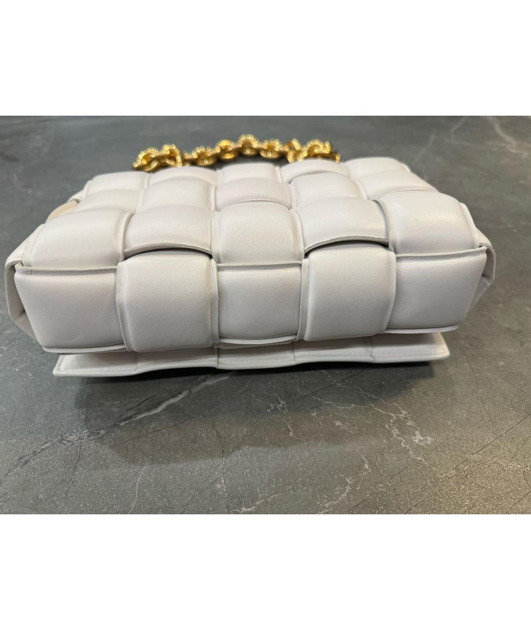 BOTTEGA VENETA Бежевая кожаная сумка через плечо, фото 3