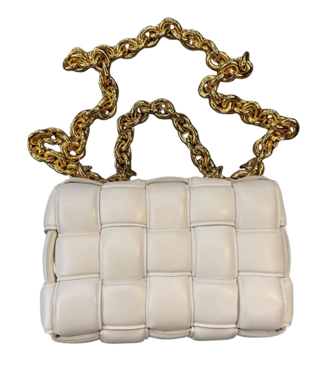 BOTTEGA VENETA Бежевая кожаная сумка через плечо, фото 1