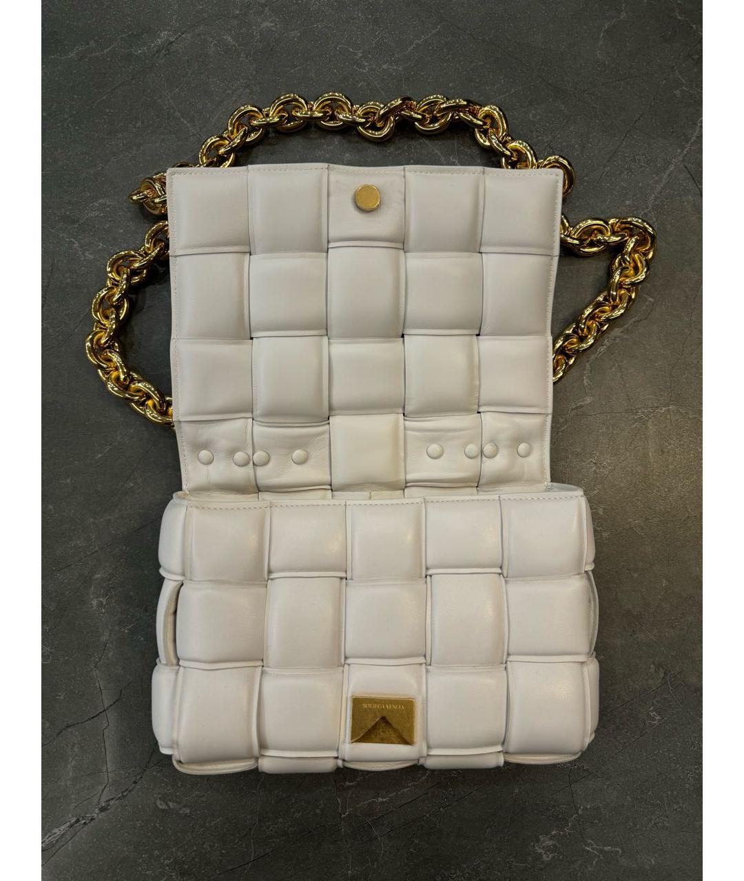 BOTTEGA VENETA Бежевая кожаная сумка через плечо, фото 7