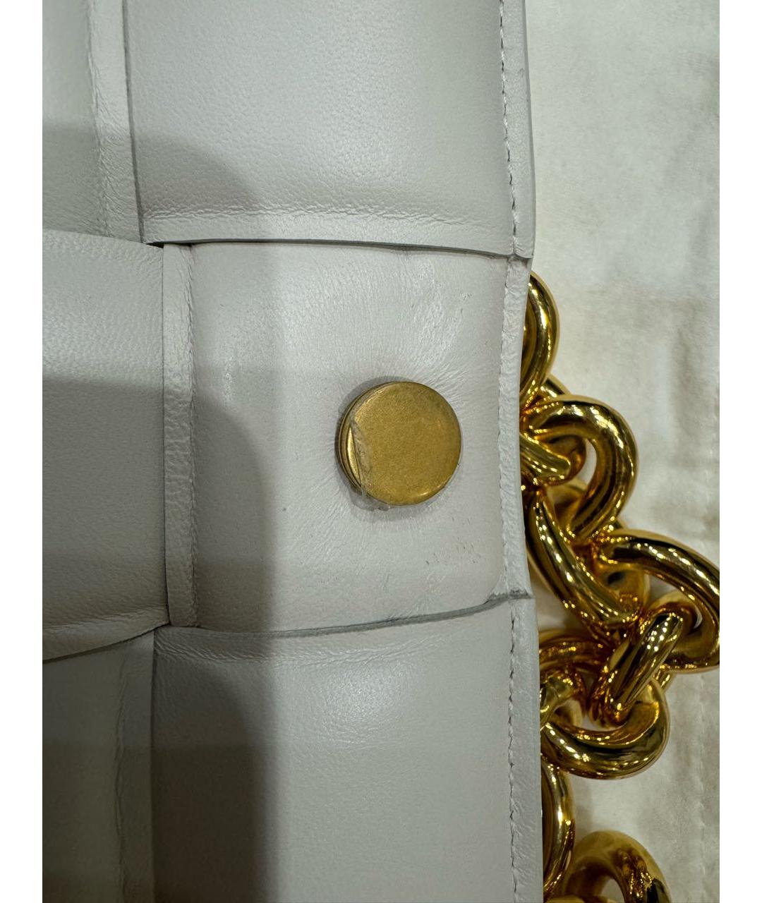 BOTTEGA VENETA Бежевая кожаная сумка через плечо, фото 6