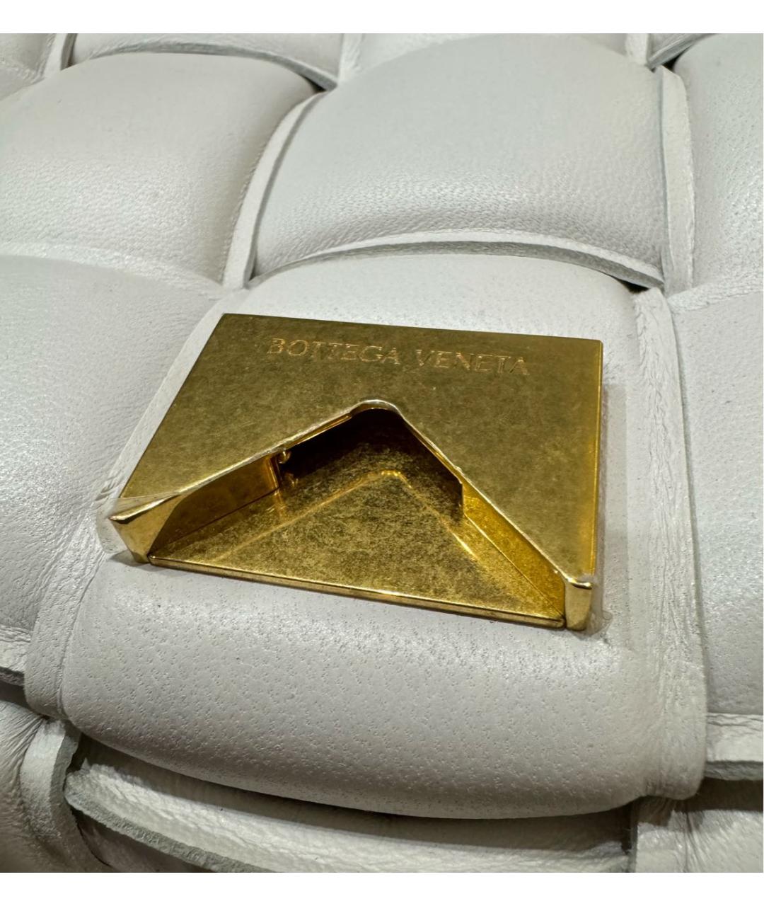 BOTTEGA VENETA Бежевая кожаная сумка через плечо, фото 5