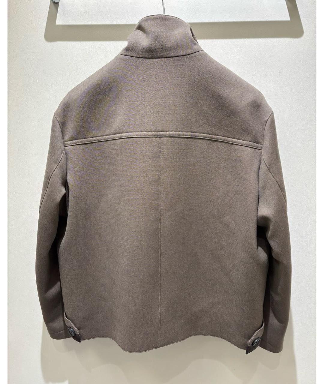 HERMES Бежевая шерстяная куртка, фото 2