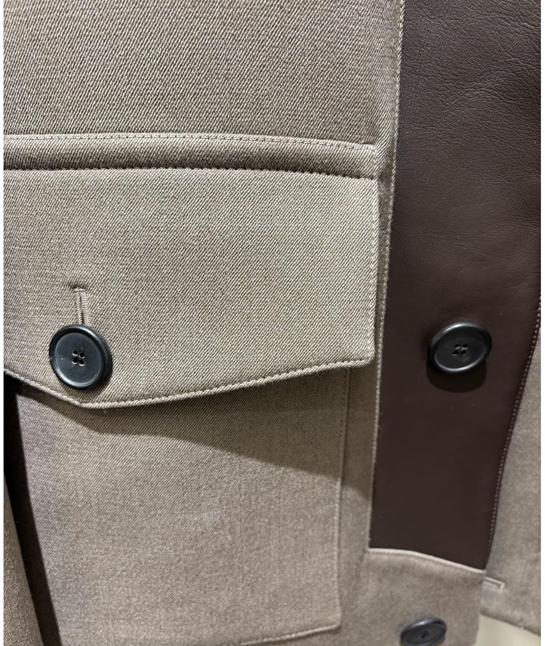 HERMES Бежевая шерстяная куртка, фото 4