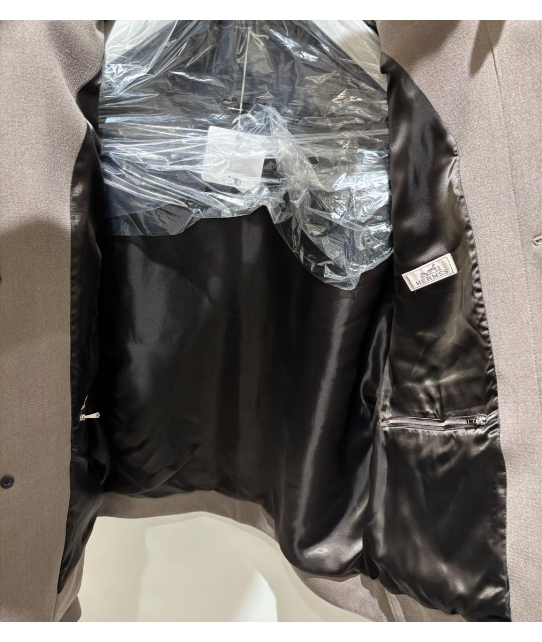 HERMES Бежевая шерстяная куртка, фото 3