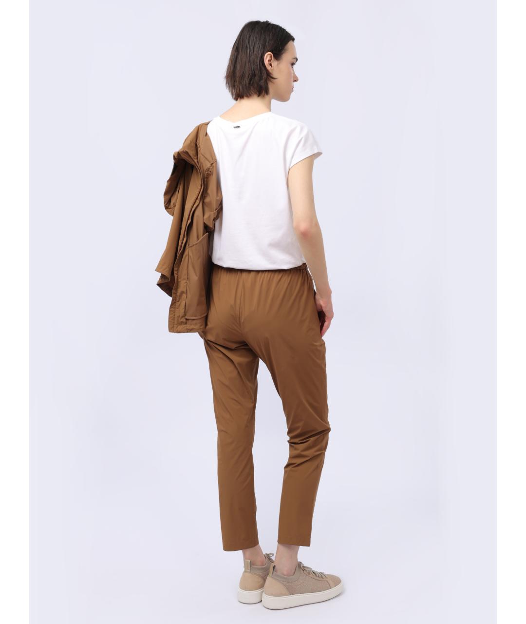 HERNO Бежевые прямые брюки, фото 6