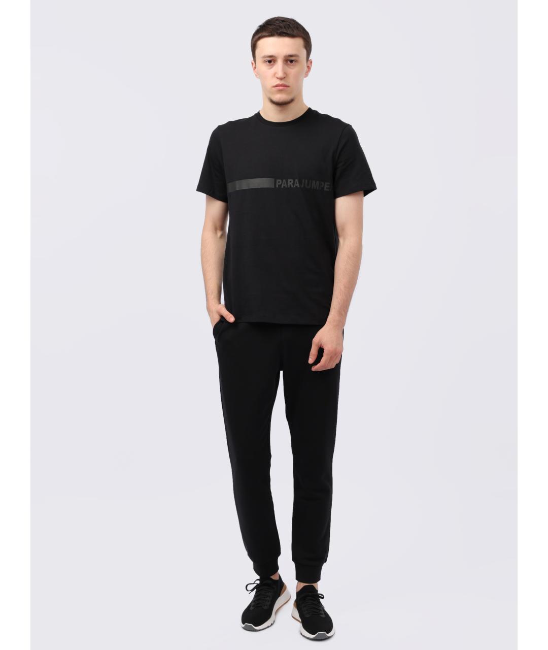 PARAJUMPERS Черная хлопковая футболка, фото 2