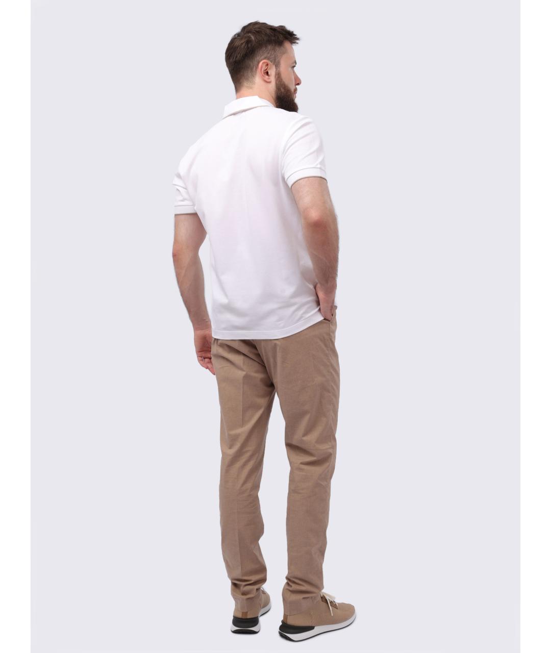 PESERICO Белое поло с коротким рукавом, фото 6