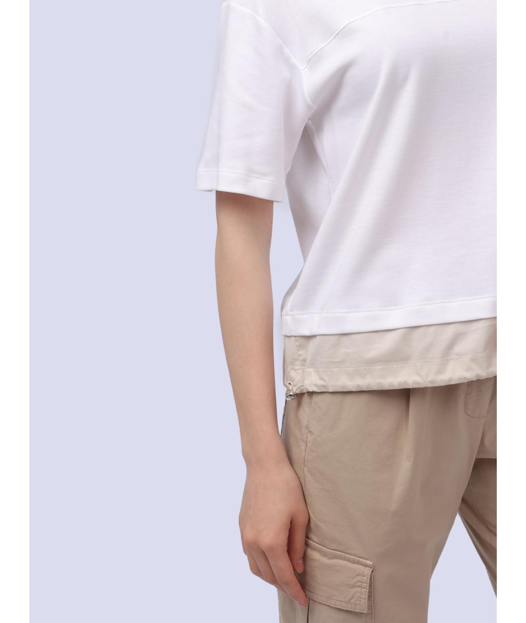 PESERICO Белая хлопковая майка, фото 5