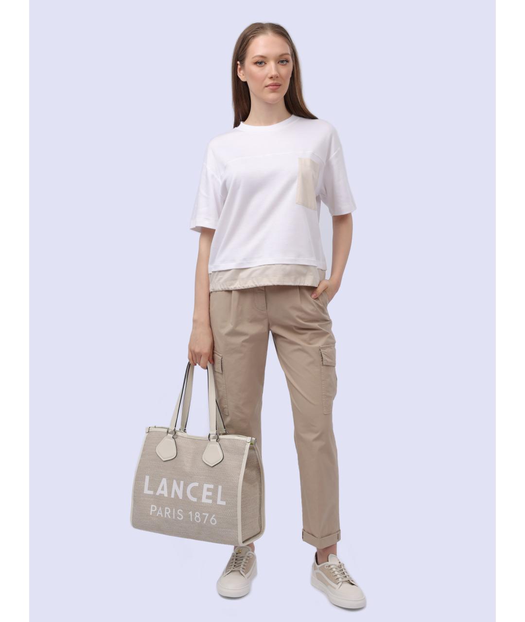 PESERICO Белая хлопковая майка, фото 2