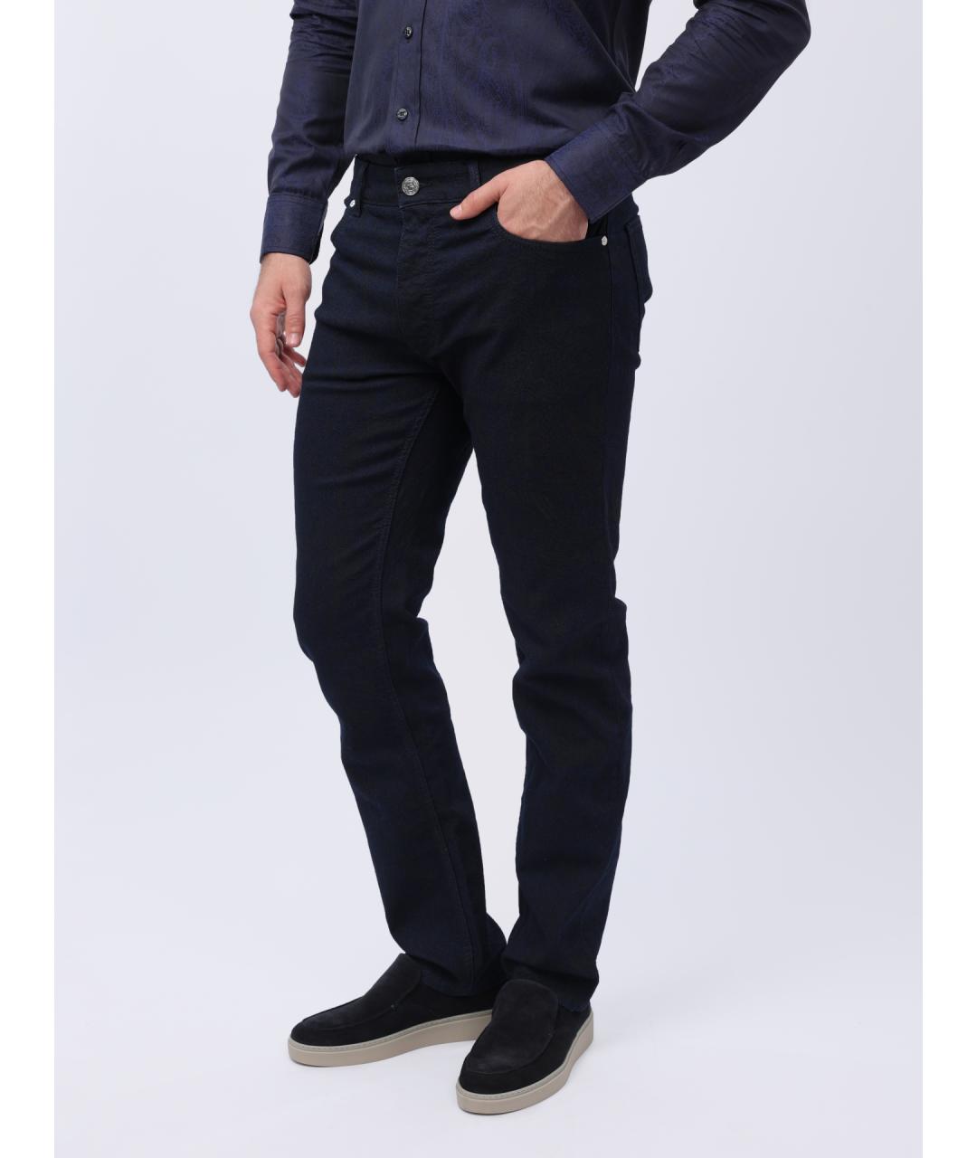 ETRO Синие хлопковые прямые джинсы, фото 2