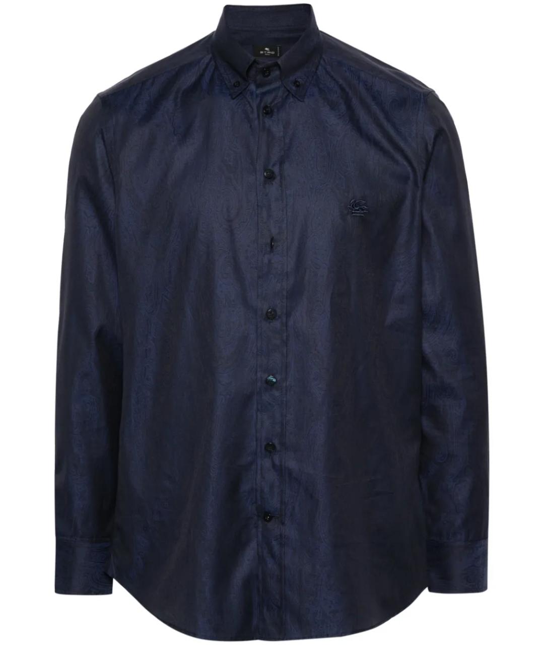 ETRO Темно-синяя кэжуал рубашка, фото 1
