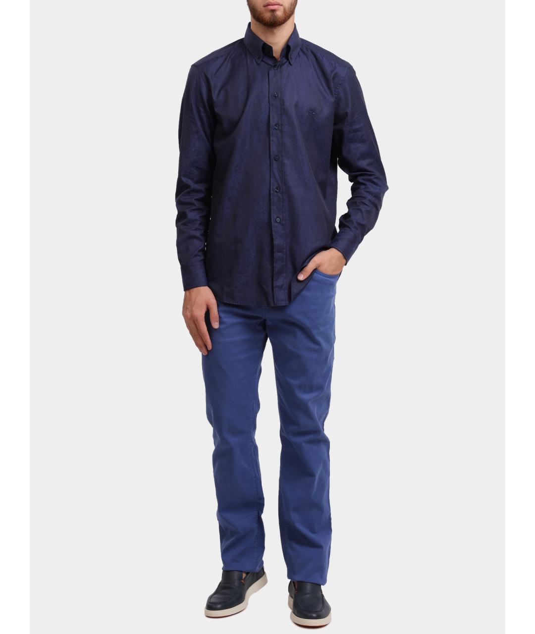 ETRO Темно-синяя кэжуал рубашка, фото 3
