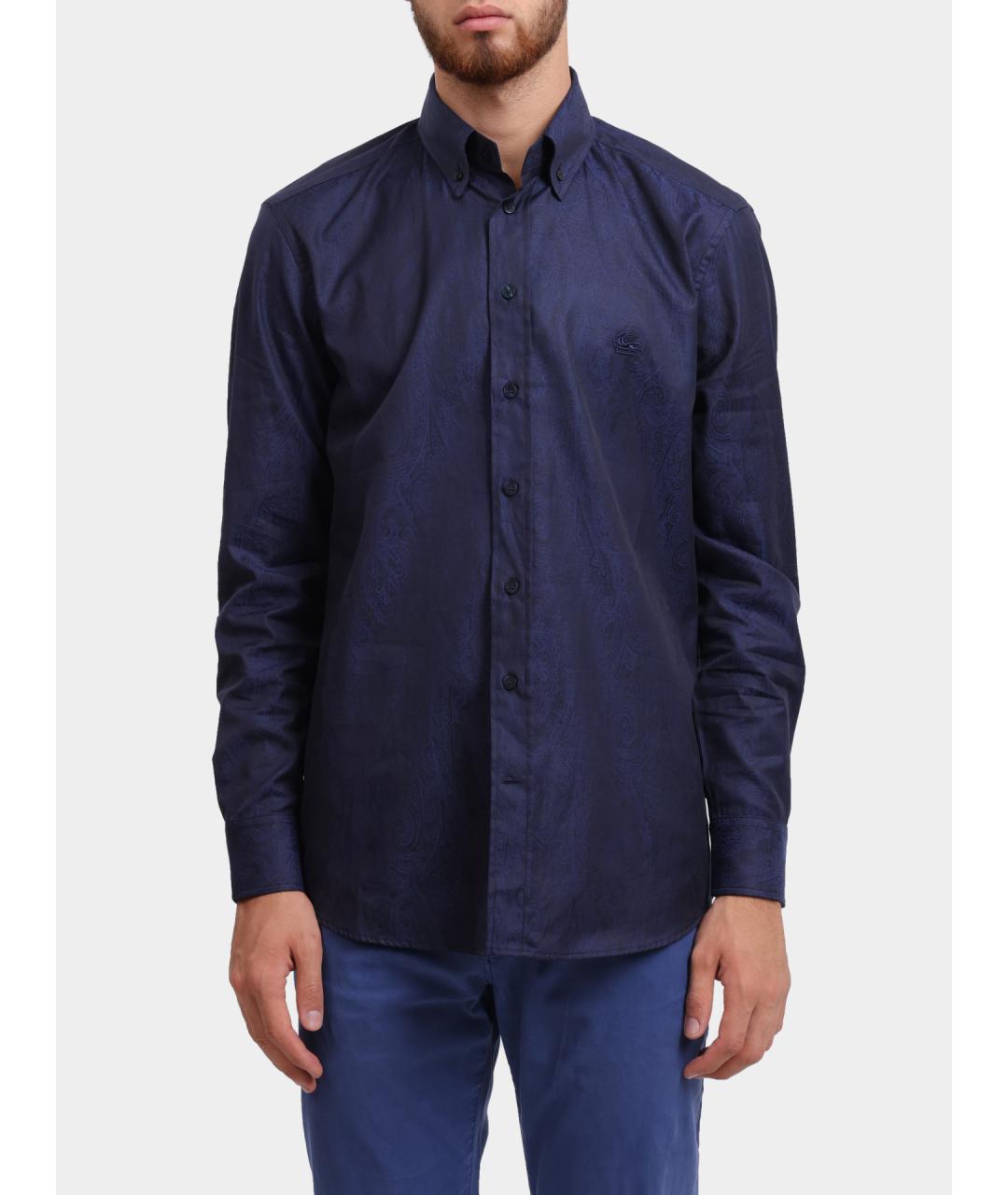 ETRO Темно-синяя кэжуал рубашка, фото 2