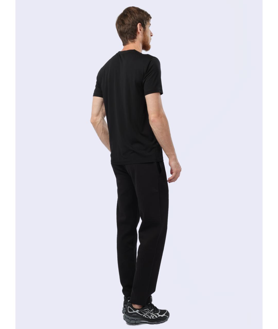 EA7 Черная вискозная футболка, фото 6