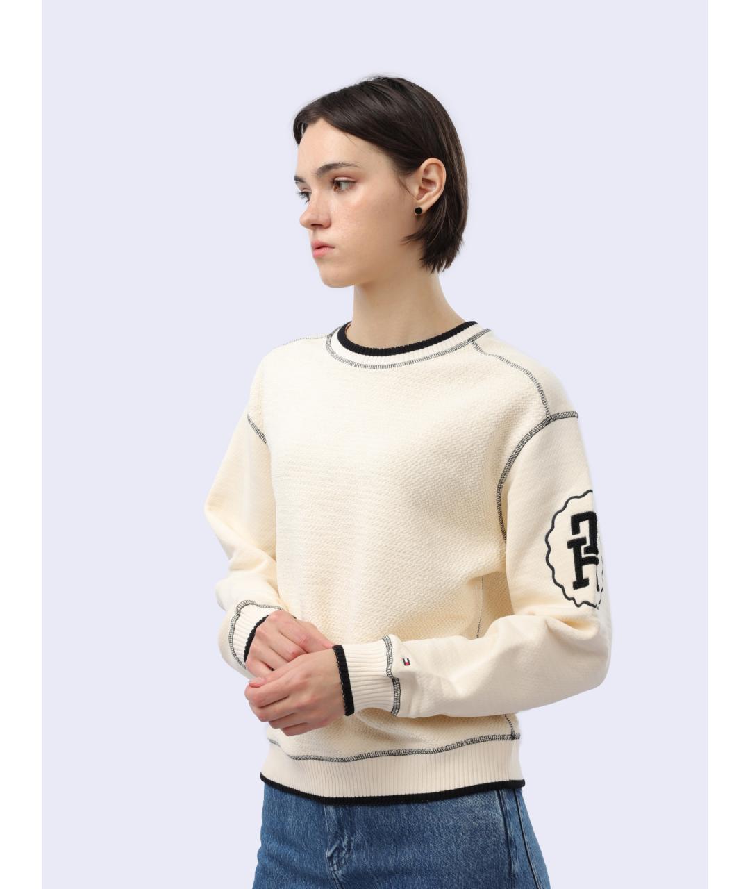 TOMMY HILFIGER Белый джемпер / свитер, фото 3