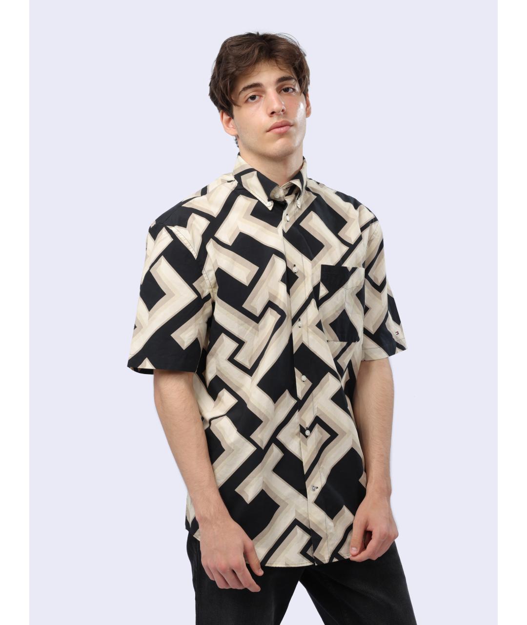 TOMMY HILFIGER Мульти хлопковая кэжуал рубашка, фото 3