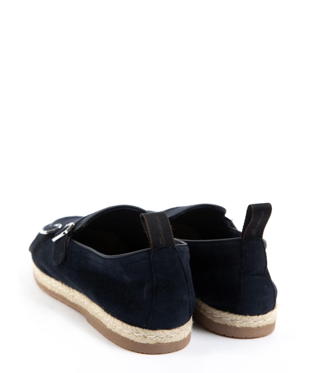 SANTONI Синие замшевые туфли, фото 3