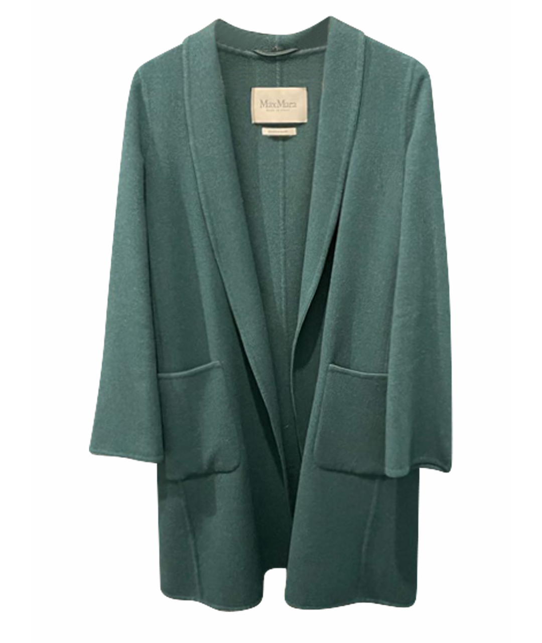 MAX MARA Зеленые шерстяное пальто, фото 1