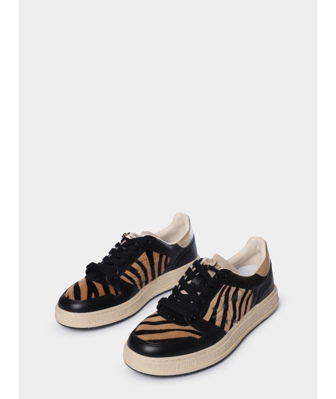 PREMIATA Черные кожаные кеды, фото 2