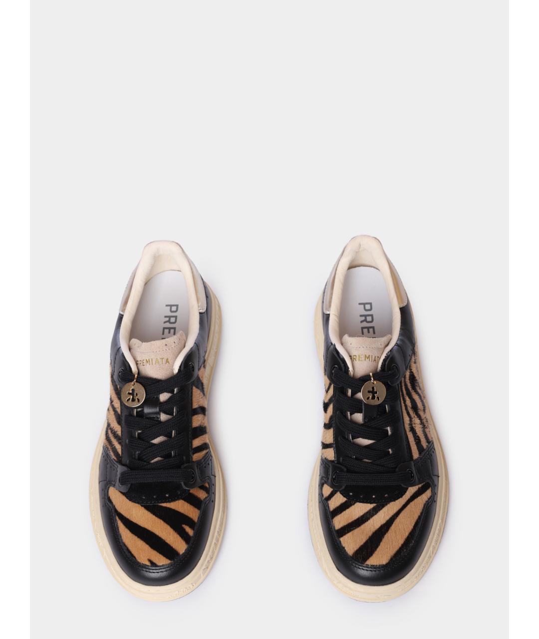 PREMIATA Черные кожаные кеды, фото 3