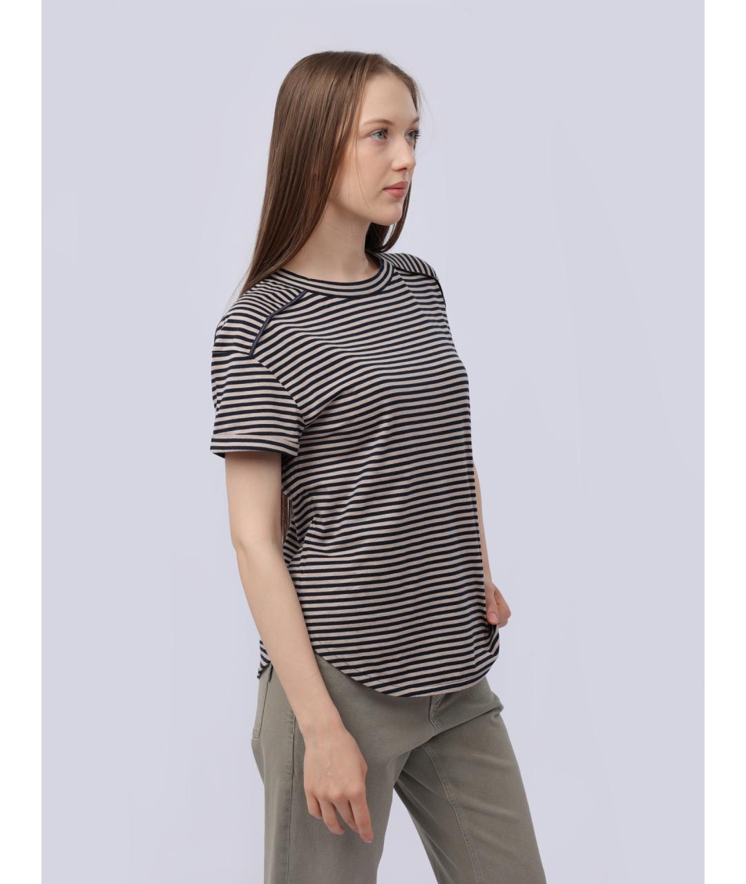 BRUNELLO CUCINELLI Мульти хлопковая футболка, фото 5