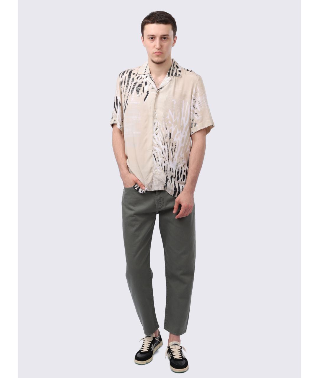 HUGO BOSS Бежевая кэжуал рубашка, фото 2