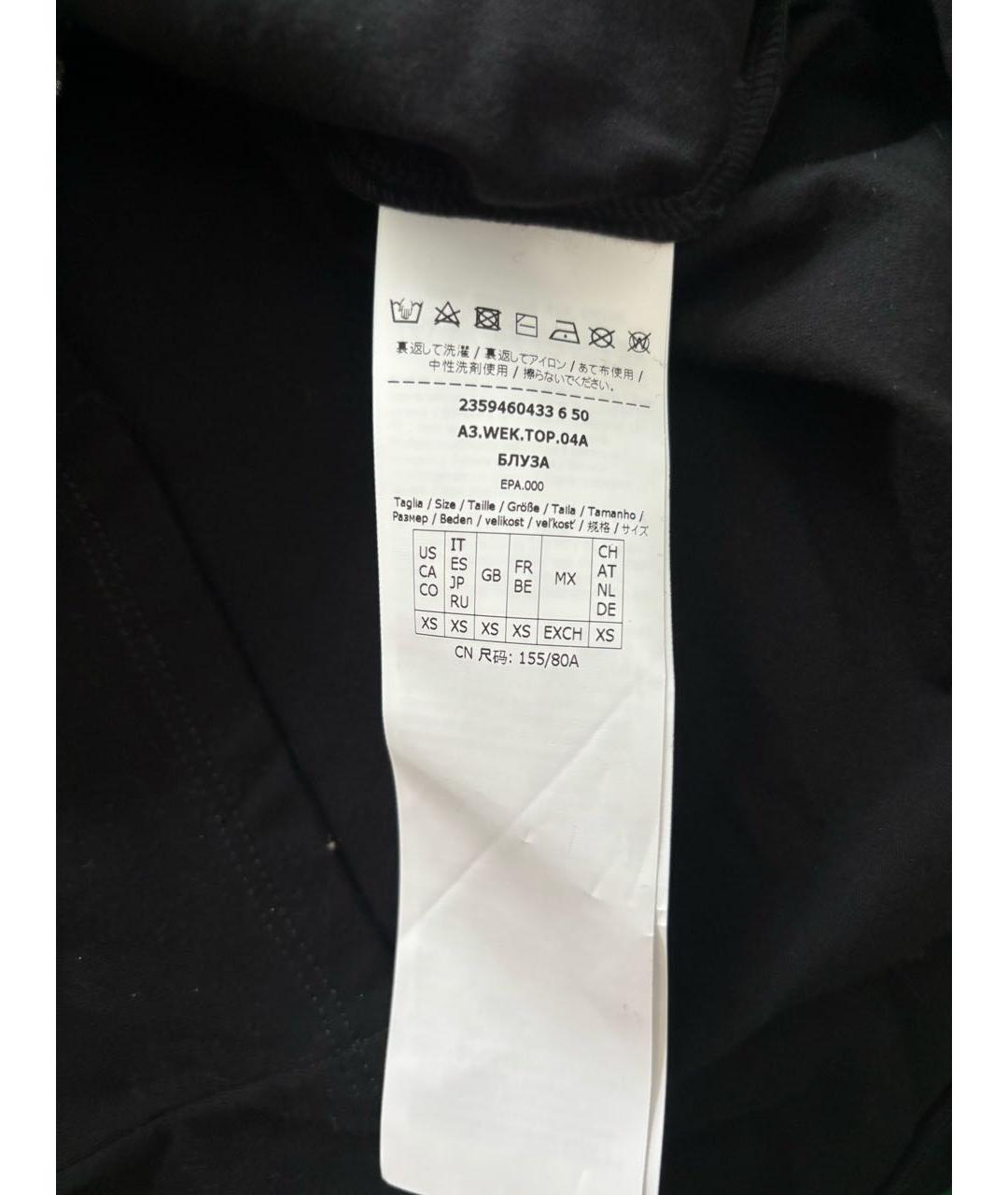 WEEKEND MAX MARA Черный хлопковый детская футболка / топ, фото 4