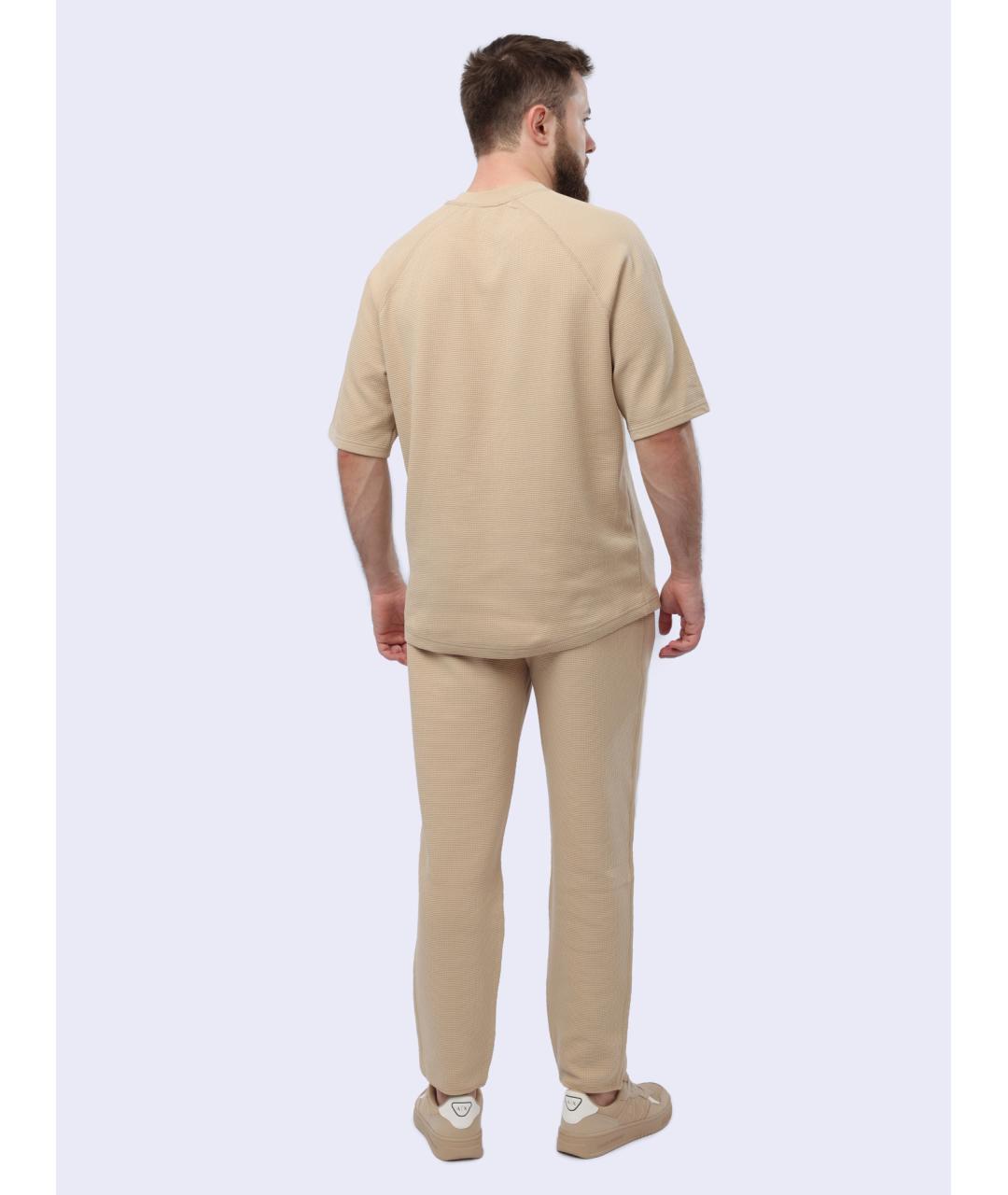 ARMANI EXCHANGE Бежевая хлопковая футболка, фото 6