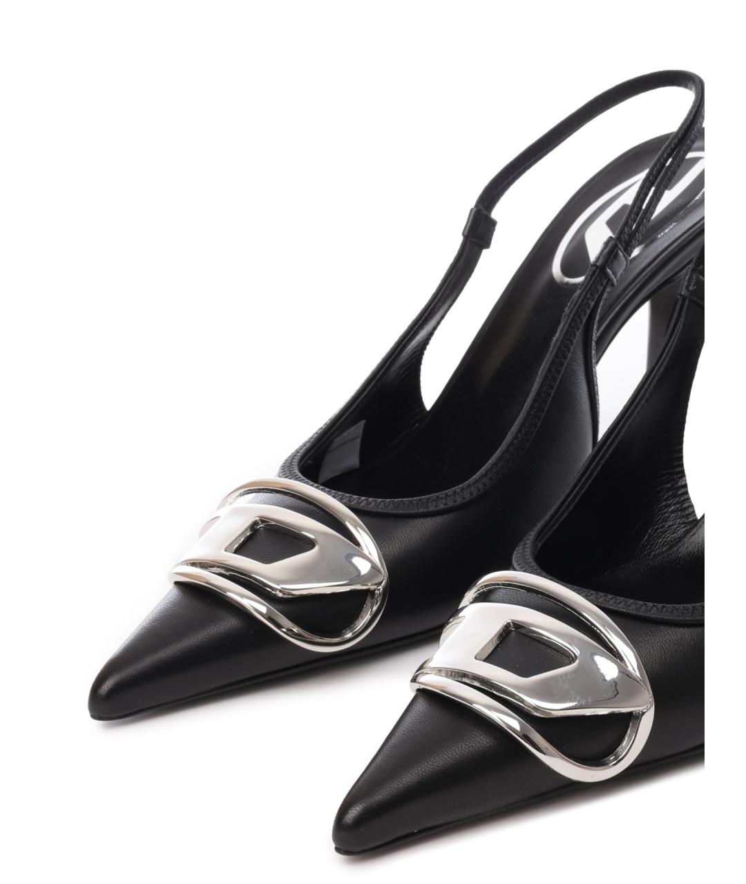 DIESEL Черные кожаные туфли, фото 5