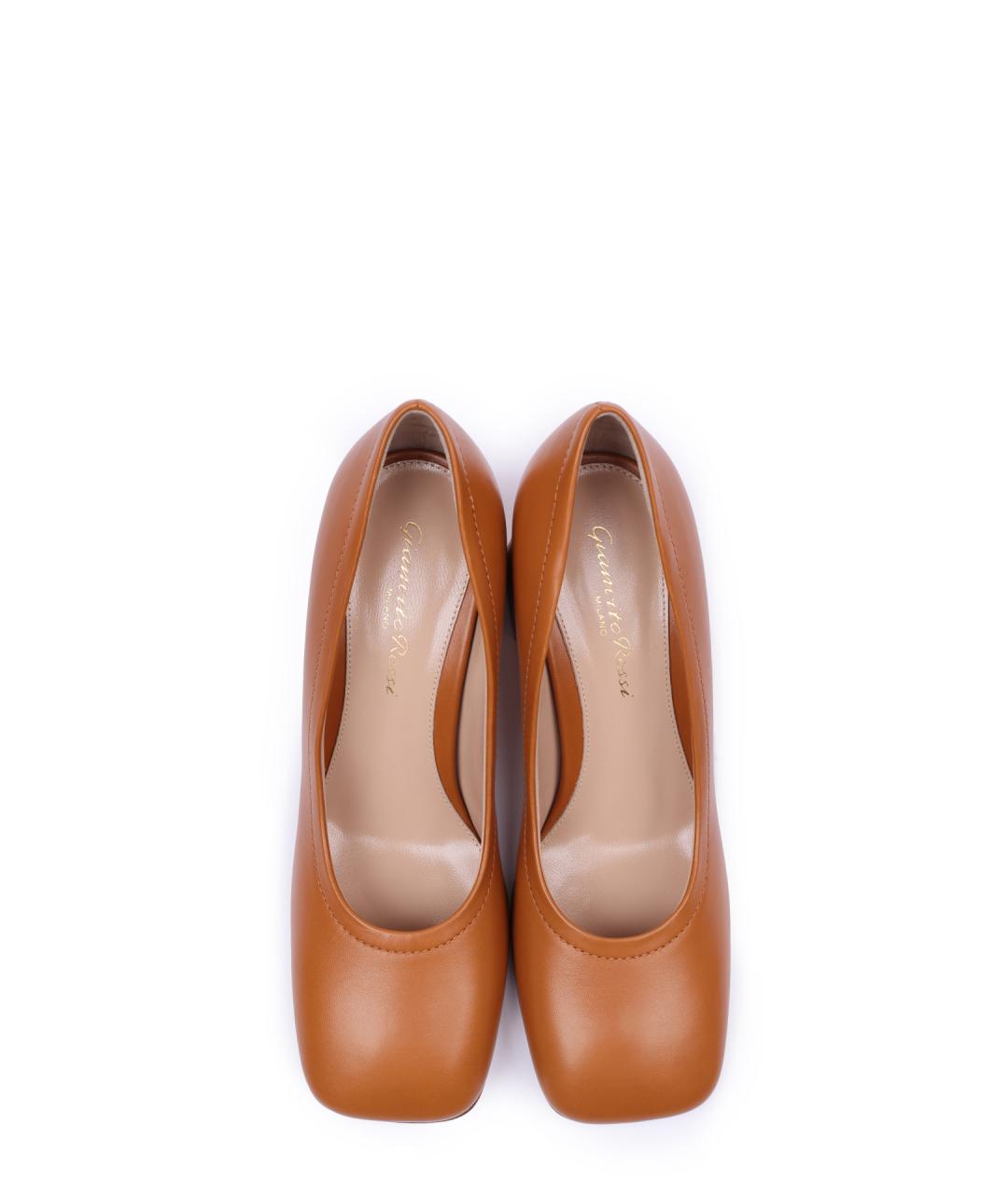 GIANVITO ROSSI Коричневые кожаные туфли, фото 4