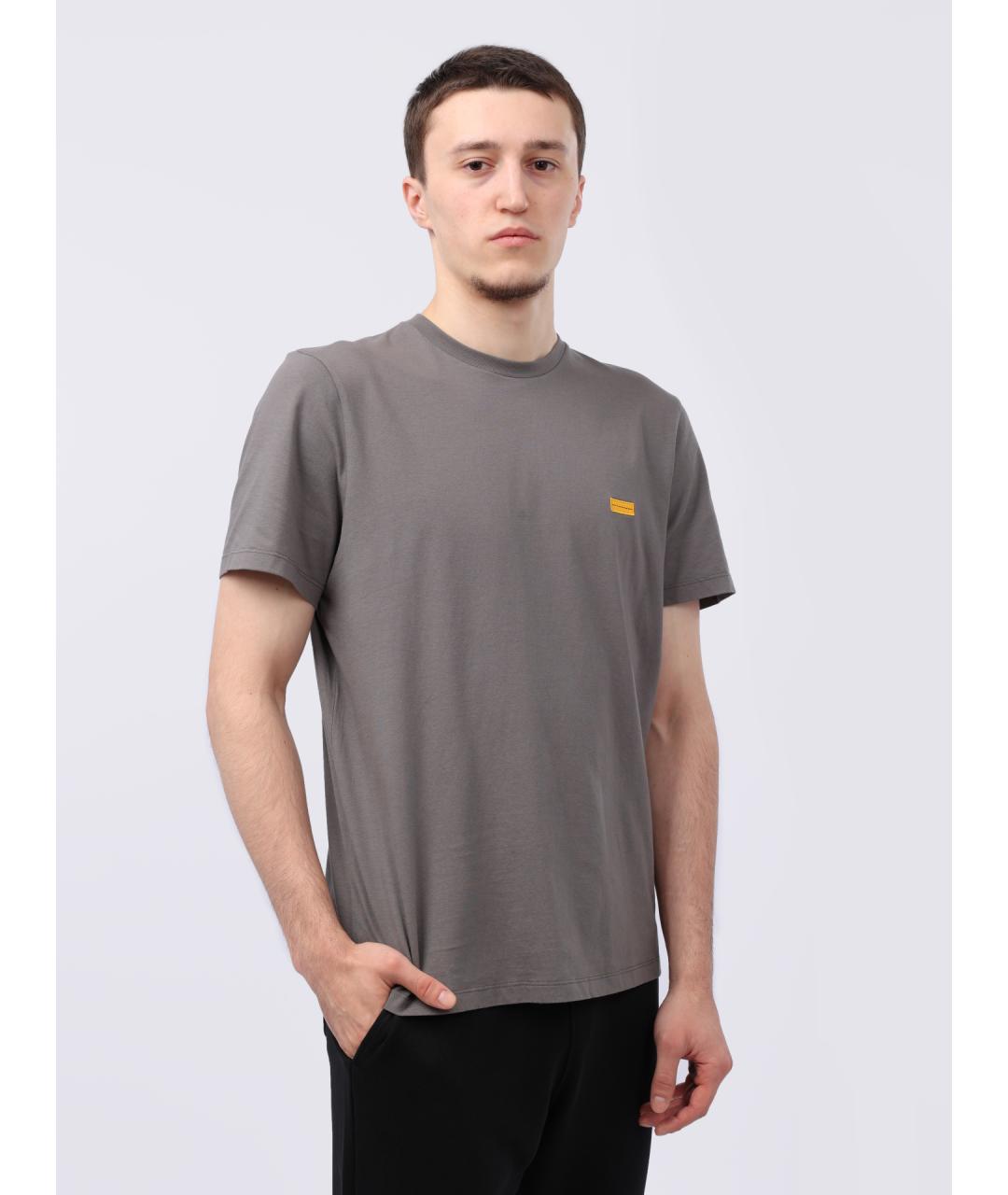 PARAJUMPERS Серая хлопковая футболка, фото 3