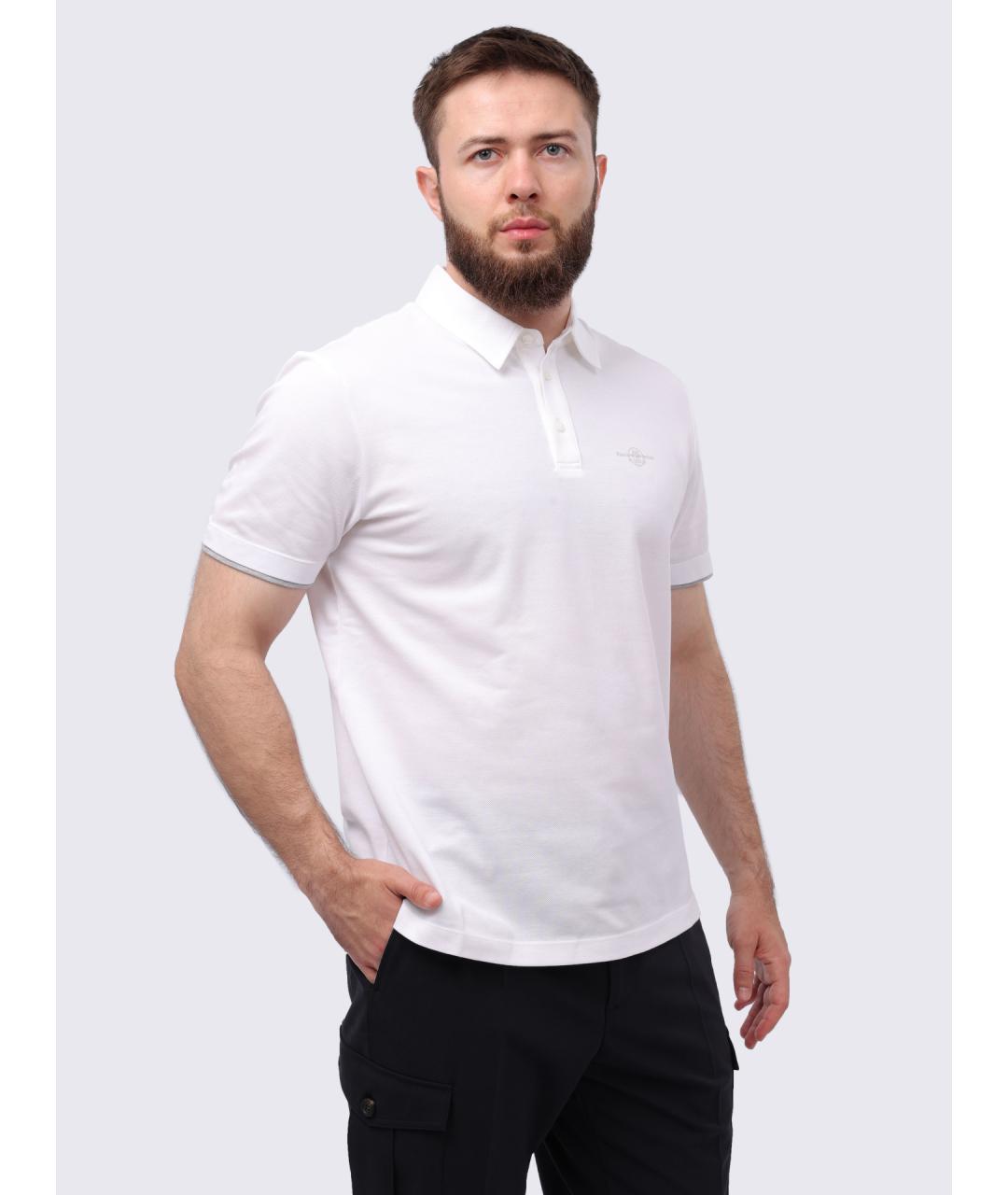 PESERICO Бежевое поло с коротким рукавом, фото 4