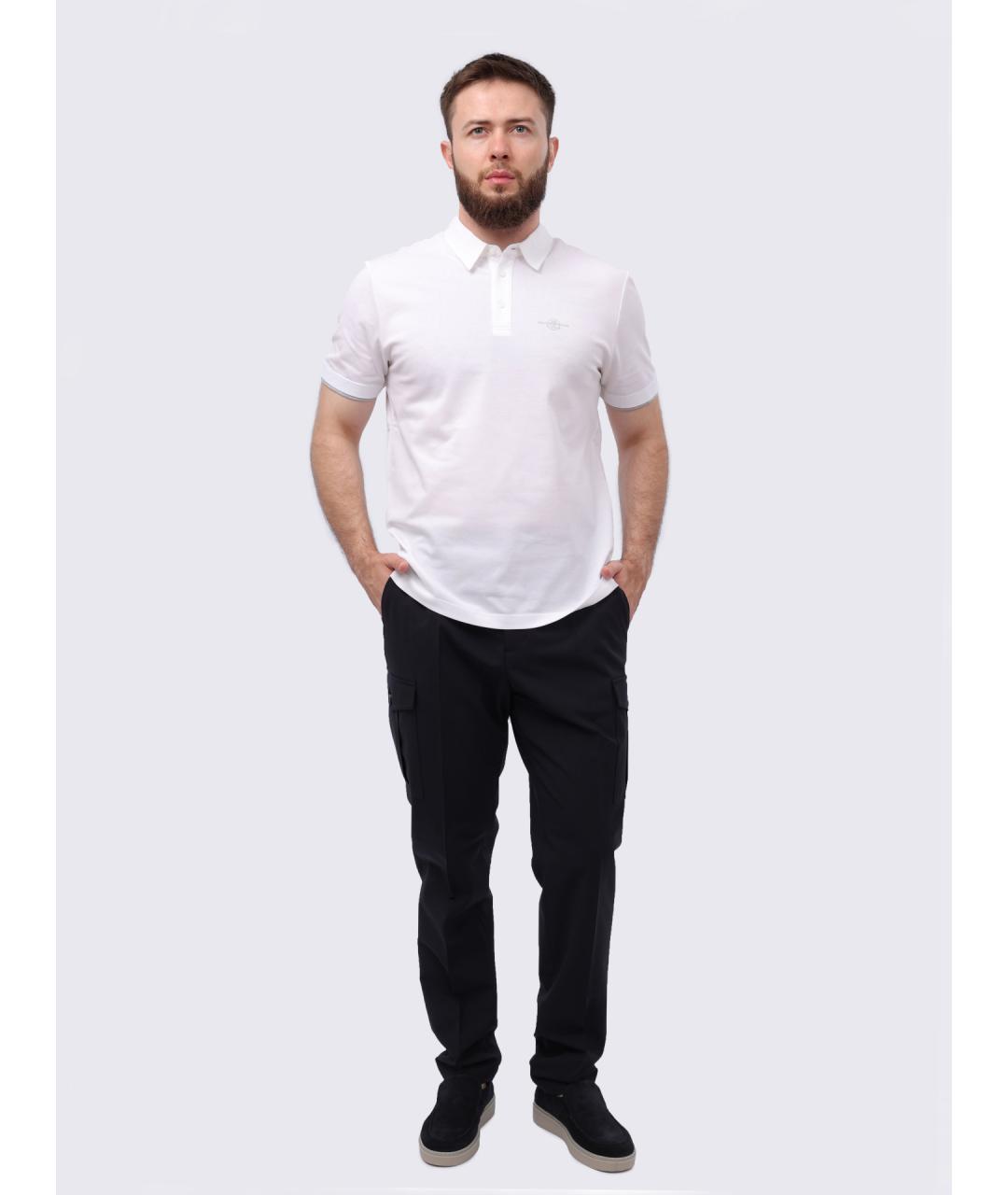 PESERICO Бежевое поло с коротким рукавом, фото 2