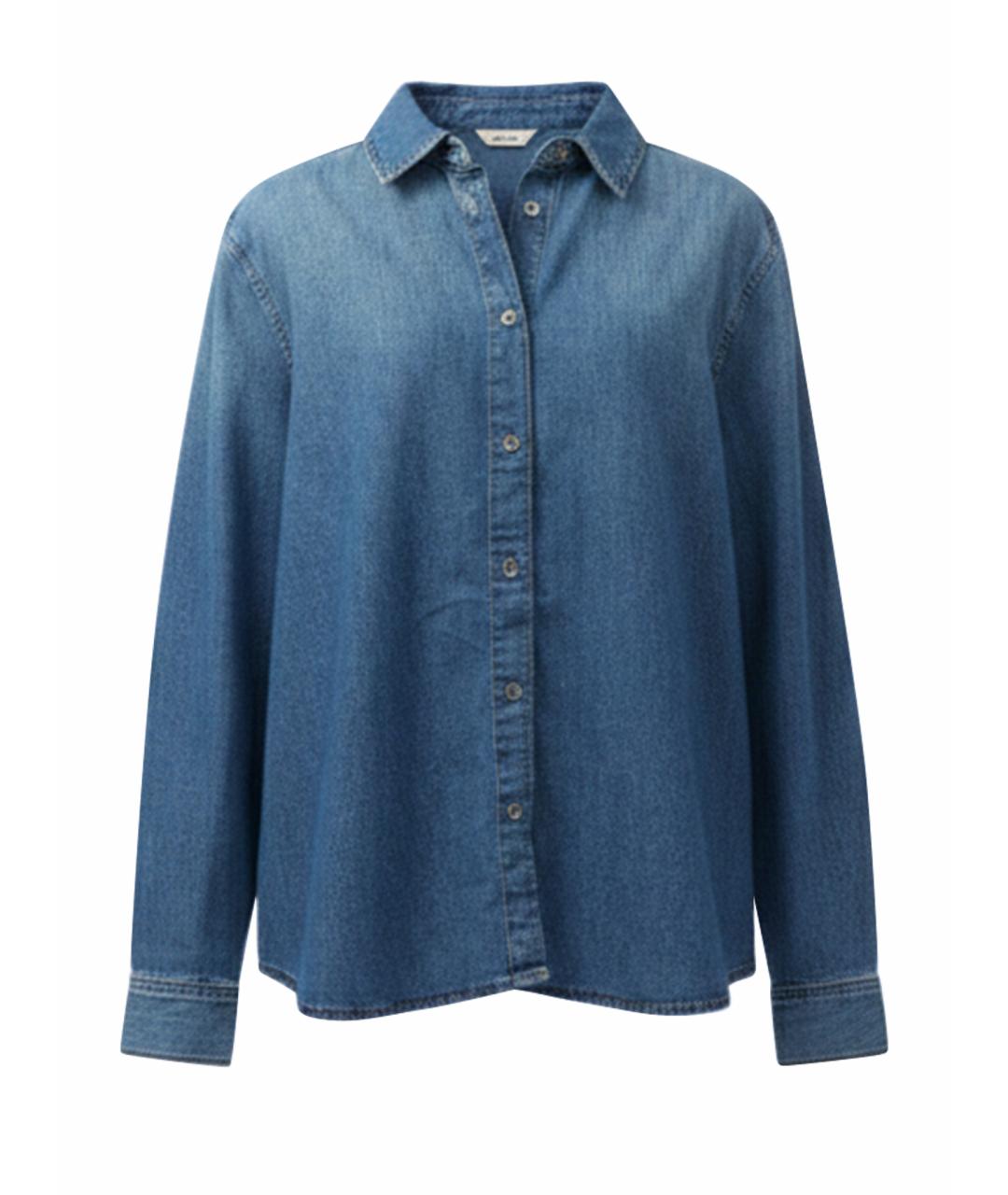 TOMMY HILFIGER Синяя хлопковая рубашка, фото 1