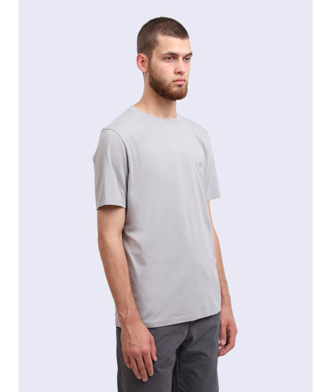 CP COMPANY Серая хлопковая футболка, фото 4