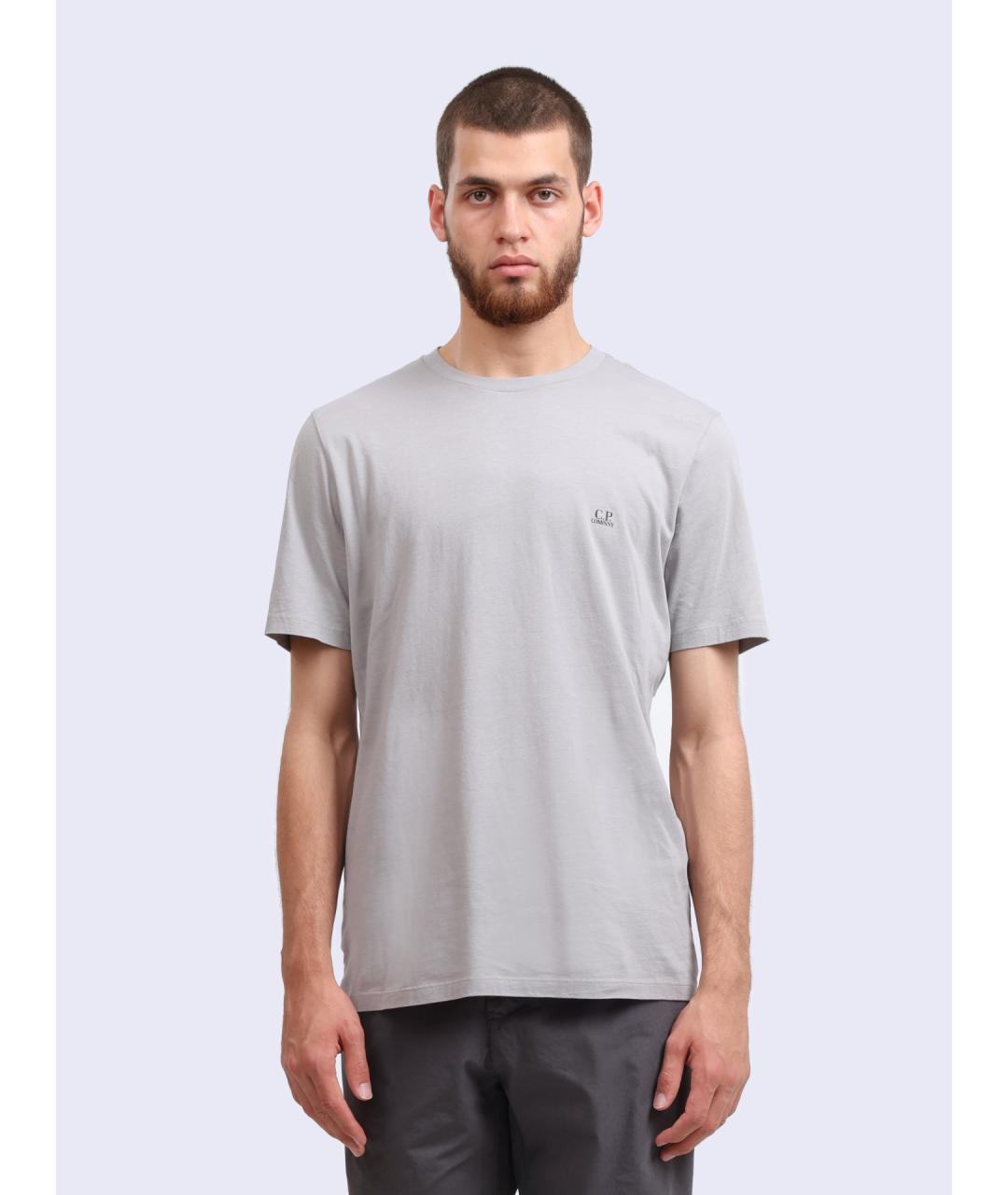 CP COMPANY Серая хлопковая футболка, фото 6