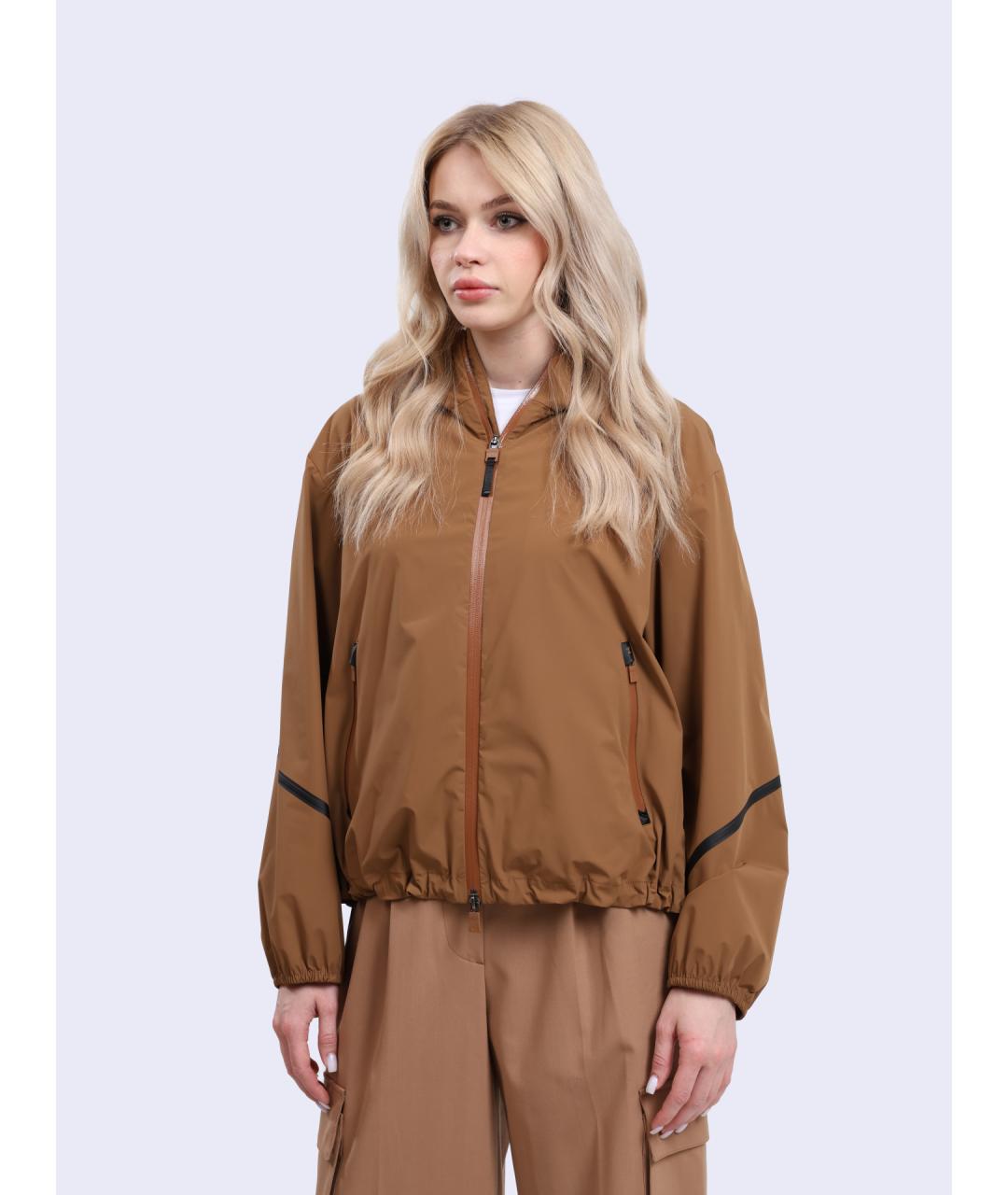 HERNO Бежевая полиамидовая куртка, фото 3