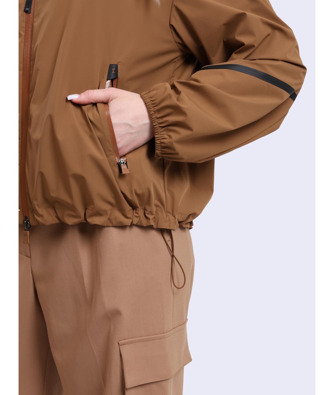 HERNO Бежевая полиамидовая куртка, фото 4