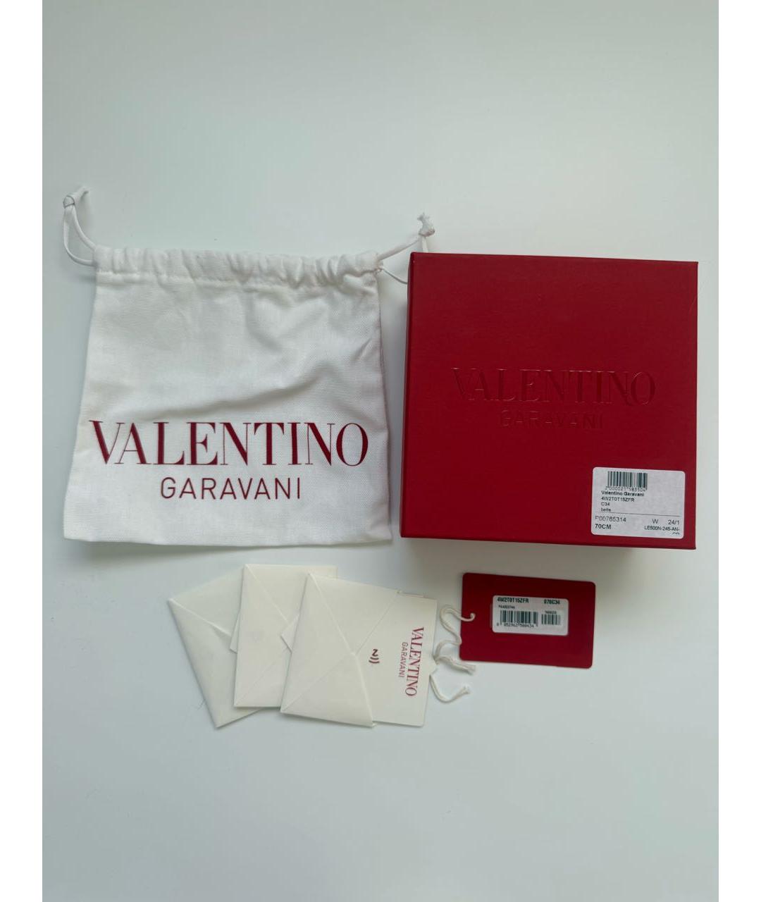 VALENTINO Белый кожаный ремень, фото 5