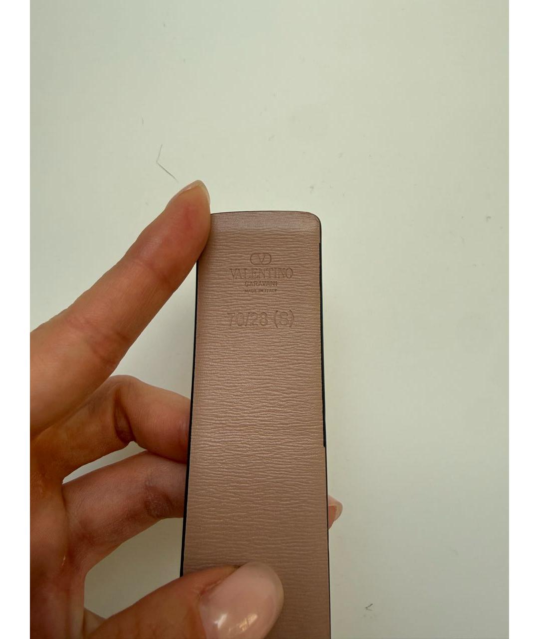 VALENTINO Белый кожаный ремень, фото 3