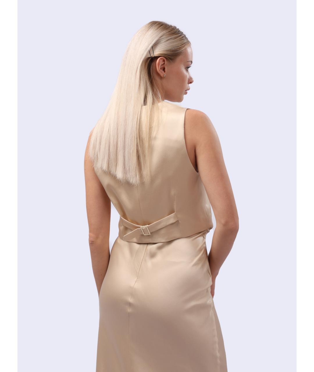 LIU JO Бежевая жилетка, фото 5