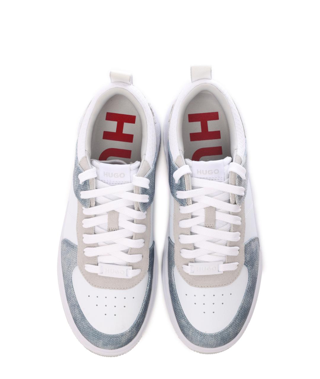 HUGO Голубые текстильные кеды, фото 5