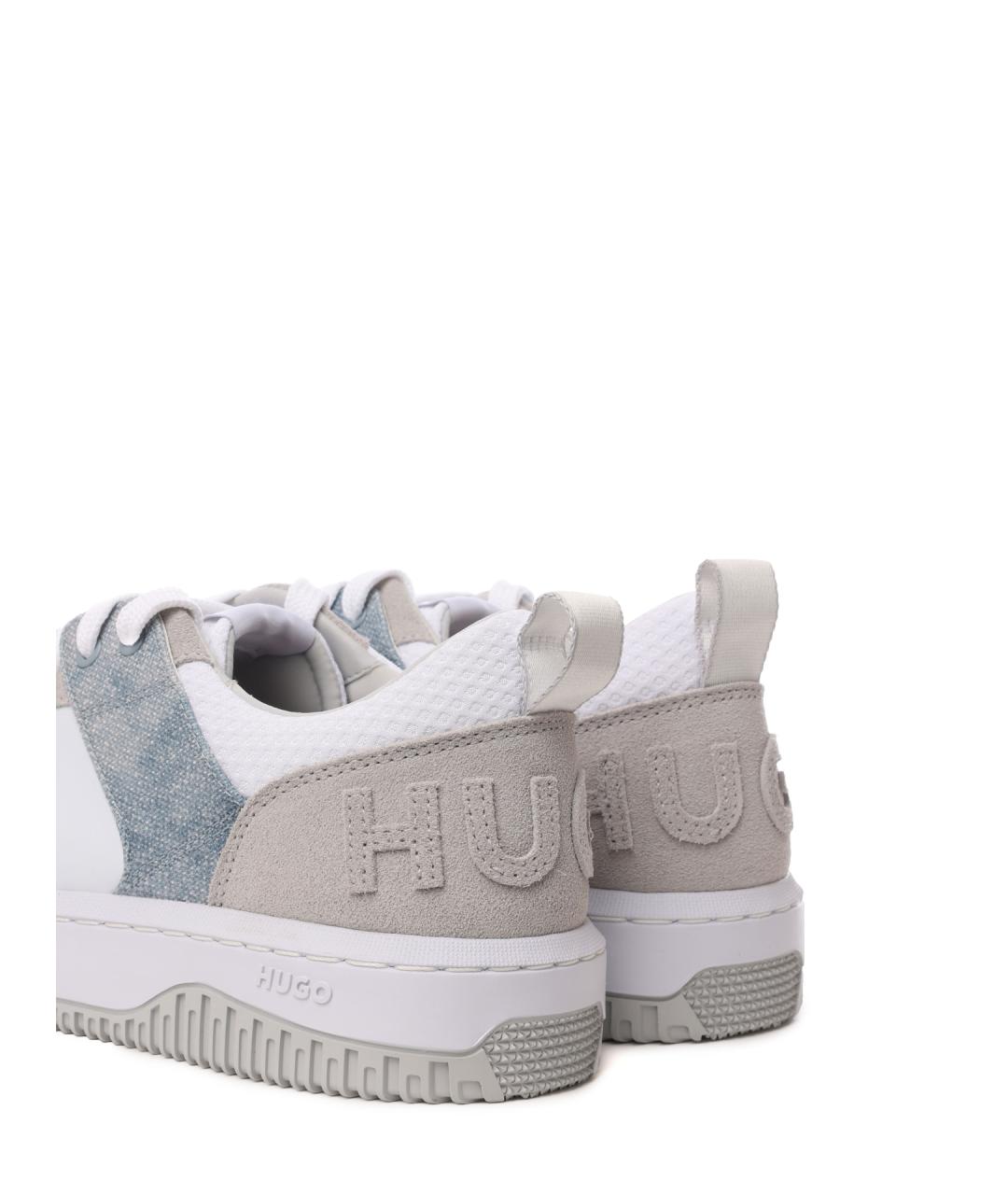 HUGO Голубые текстильные кеды, фото 6