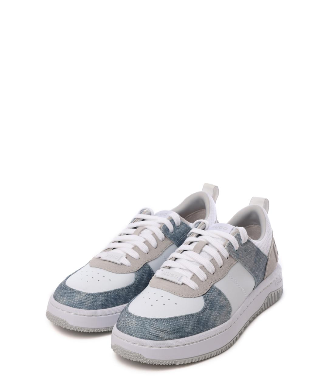 HUGO Голубые текстильные кеды, фото 2