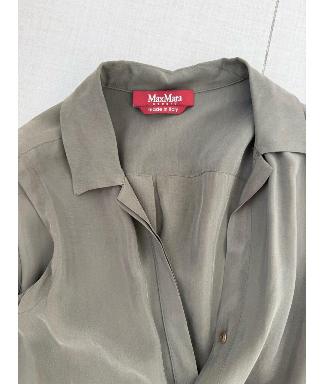 MAX MARA Хаки повседневное платье, фото 3