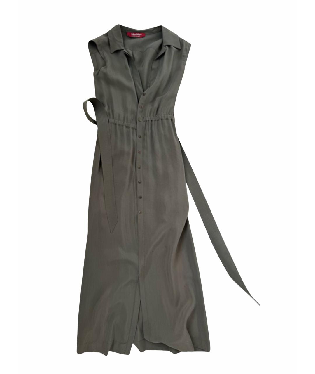 MAX MARA Хаки повседневное платье, фото 1