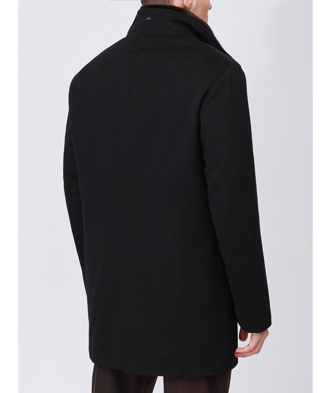 PAUL & SHARK Черное кашемировое пальто, фото 3