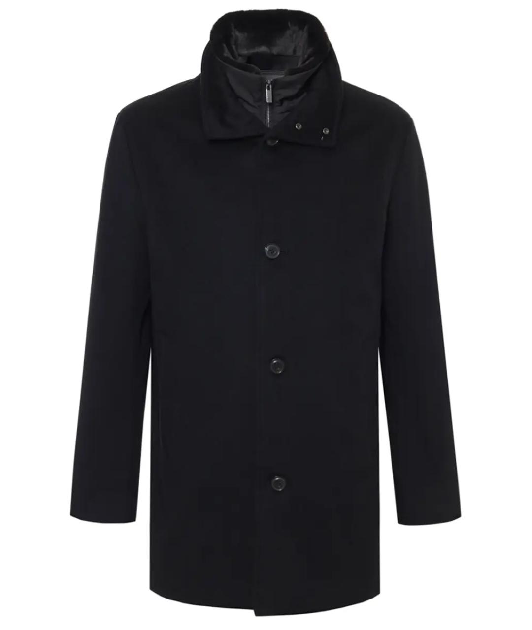 PAUL & SHARK Черное кашемировое пальто, фото 1