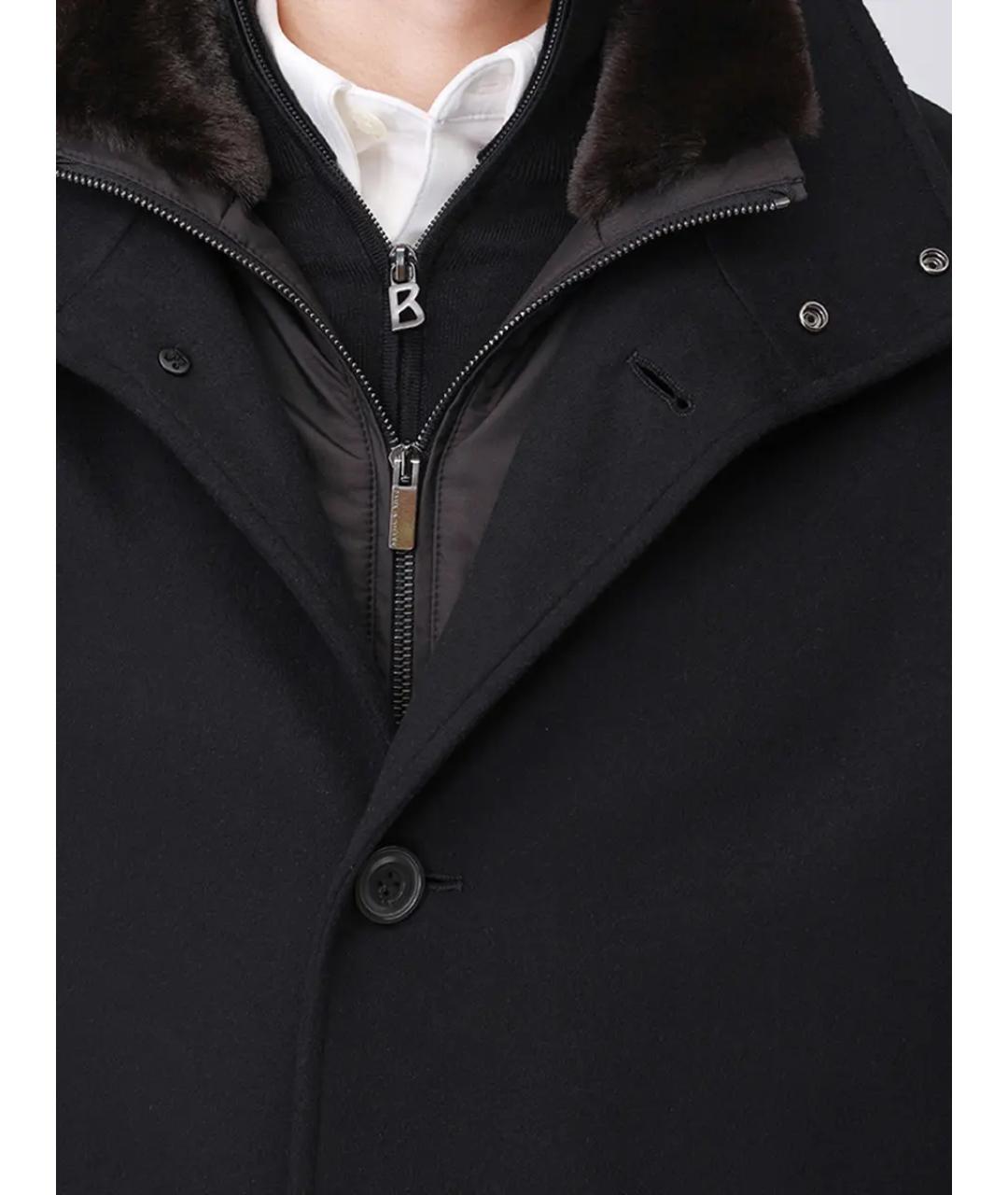 PAUL & SHARK Черное кашемировое пальто, фото 5